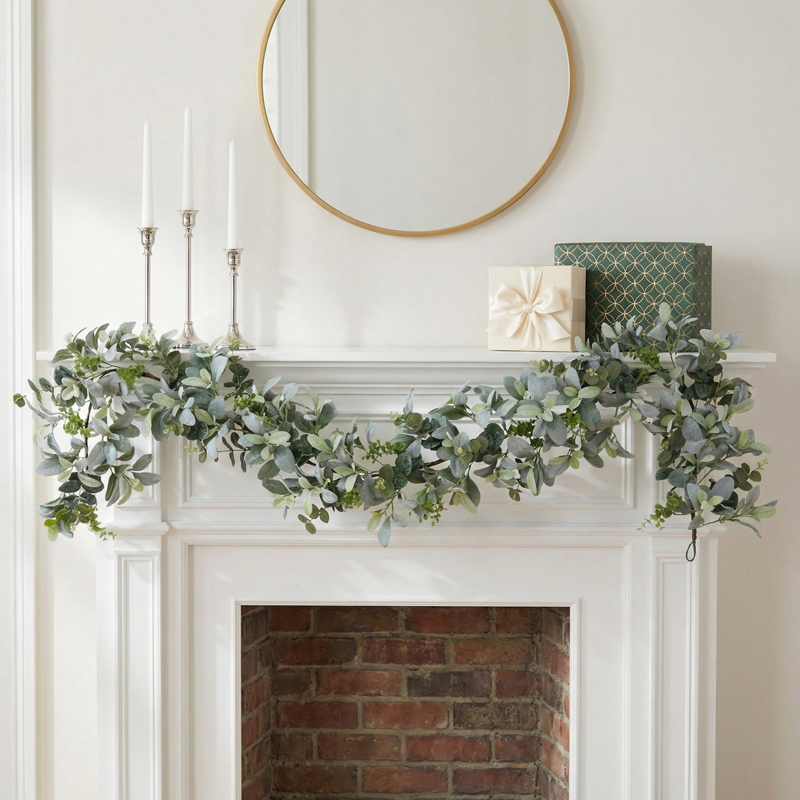 72'' in. Faux Lambs Ear Garland