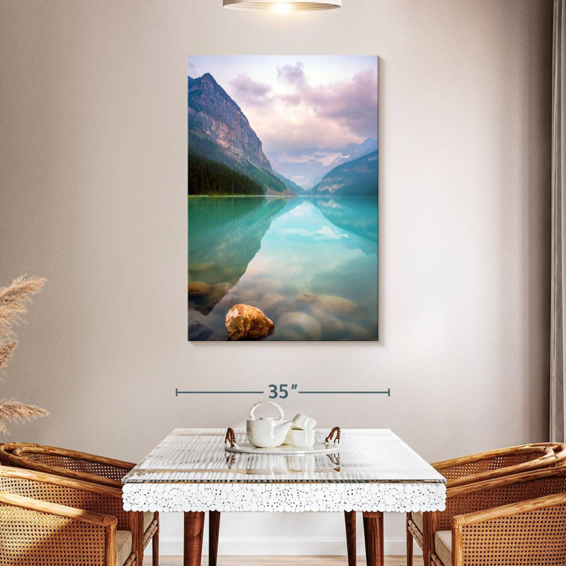 Alvord Calm Sunrise Lake Louise, H 48 po x l 32 po
