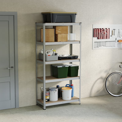 Vida Metal Height -Adjustable Shelving Unit