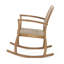 Chaise berçante d'extérieur en osier / rotin Voll