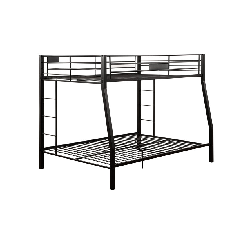 Hendry Kids Bunk Bed, Sandy Black, Full XL Over Queen