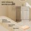 Meuble-lavabo simple sur pied 29,73 po avec plateau en résine