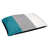 Bleu sarcelle / gris / blanc