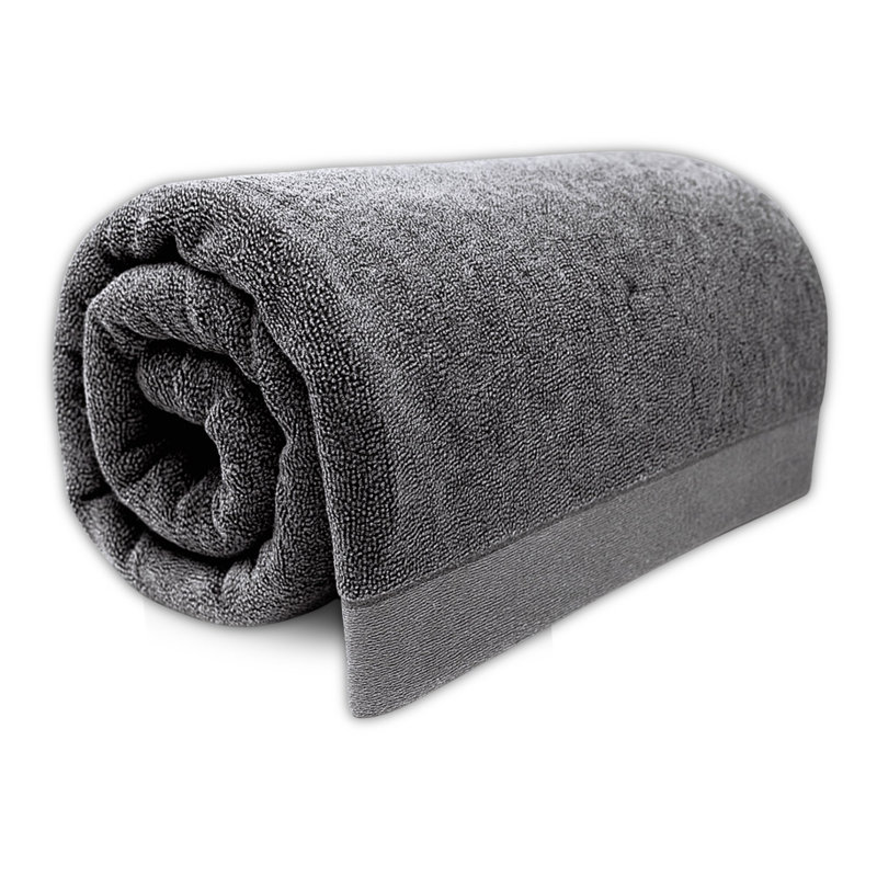 BedVoyage Viscose from Bamboo Melange Bath Sheet, Charcoal