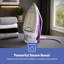 GEEPAS Steam Iron | Clothes Dry & Steam Press | 35s Fast Heat-Up, Vertical Steaming | Ceramic Soleplate & Adjustable Temperature | 460ml Water Tank with 0.7g/Steam Output | 2 Year Warranty 2000W-94006006