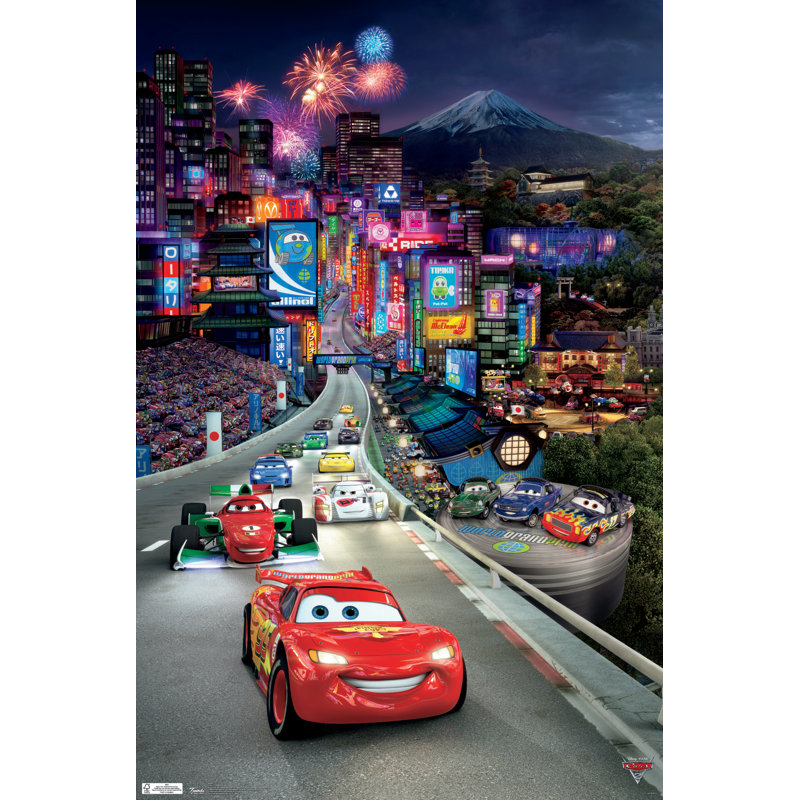 « cars 2-triptyque 1 », impression sur papier