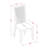 9 Piece Dining Table Set Includes a Rectangle Dining Room Table with Butterfly Leaf and 8 Wooden Seat Chairs, Linen White-32060882-49666888