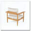 Chaise longue d'extérieur en bois d'acacia