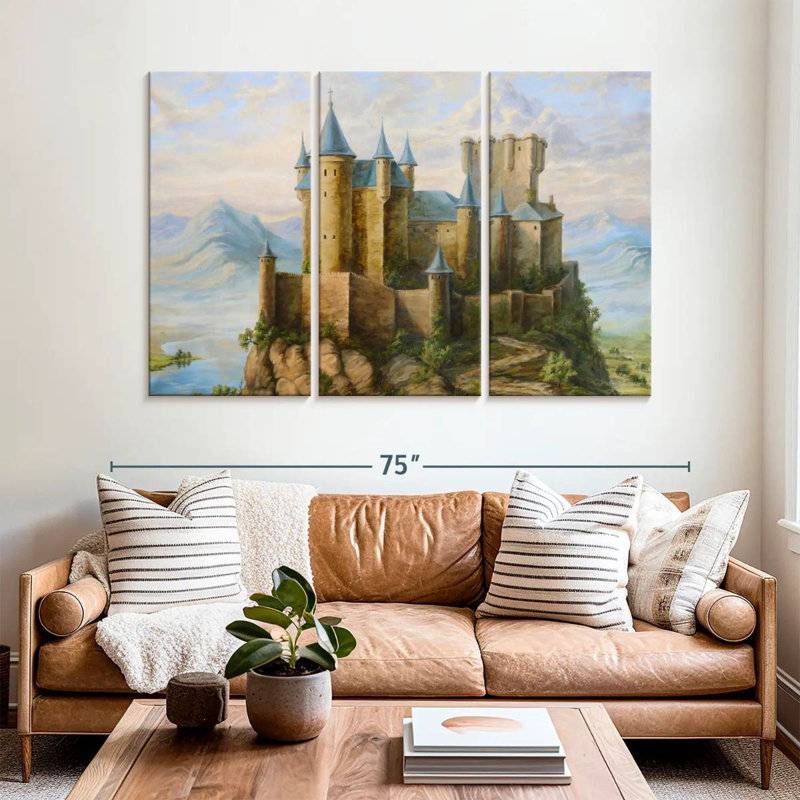 Lilie Castles, 42" H x 65" W