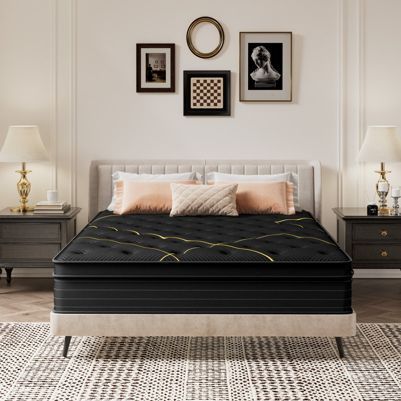 Matelas mi-ferme en mousse à mémoire de forme 12 po, CertiPUR-US, certifié OEKO-TEX, Très grand, 12"
