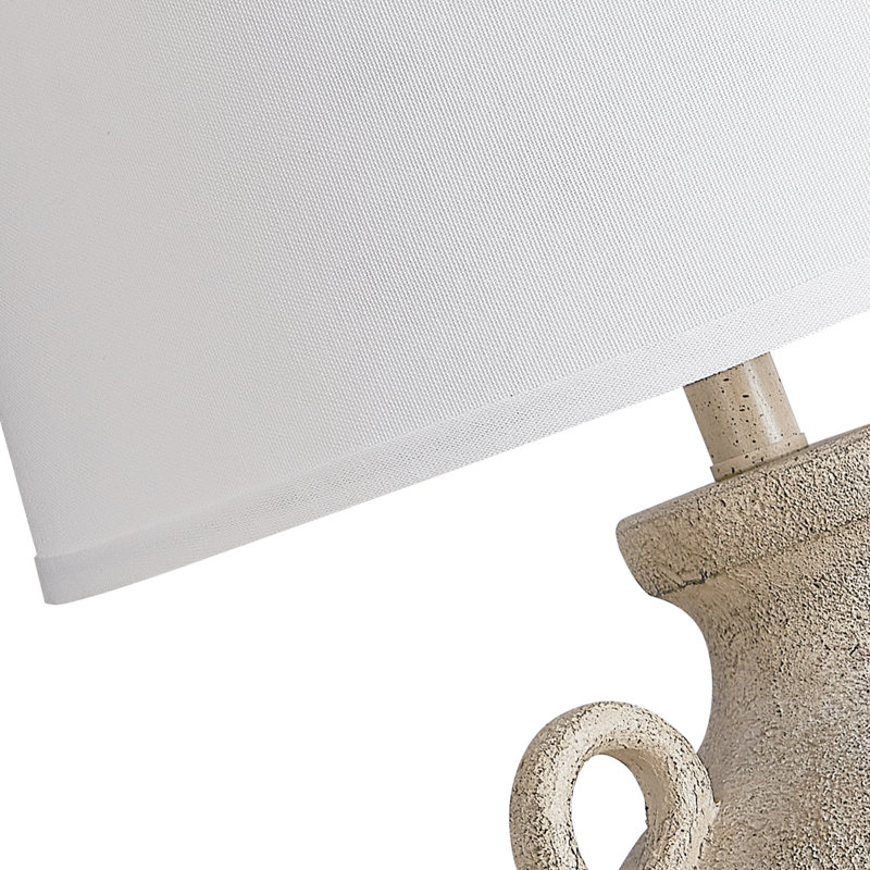 Lampe de table en résine Maryclare 24 "à 3 voies avec port USB à intensité variable pour le salon de la chambre à coucher