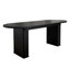 Table de salle à manger extensible pour 4 à 8 personnes, table de cuisine ovale avec base en bois-25531575
