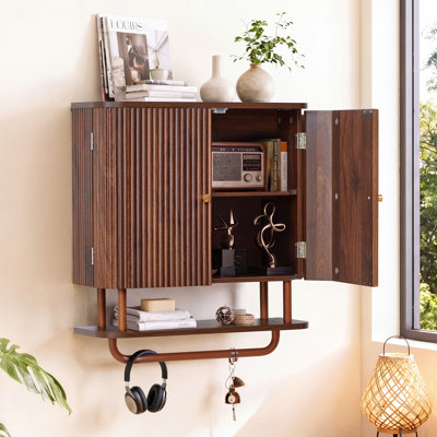 Curved Wall Mounted Bathroom Cabinet Storage