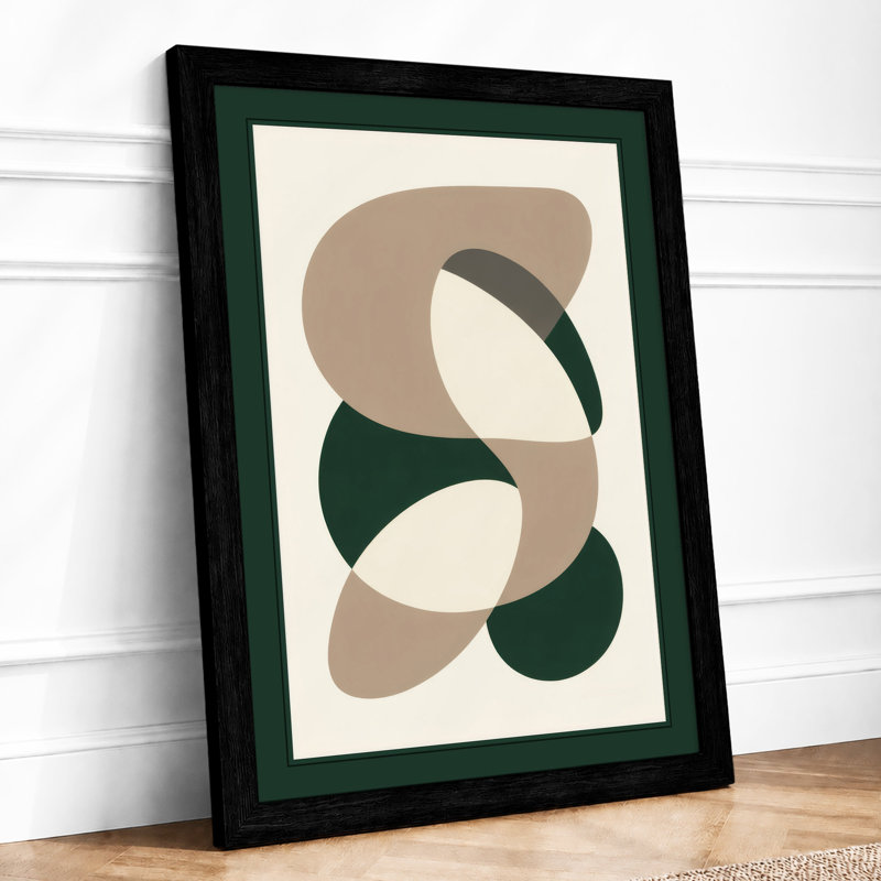 Balanced Forms Mid-Century - Print, A2 - 59.4 x 42.0 cm, Black