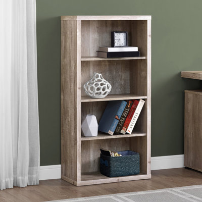 Bibliothèque, bibliothèque, étagère, bureau, chambre à coucher, stratifié, contemporain, moderne