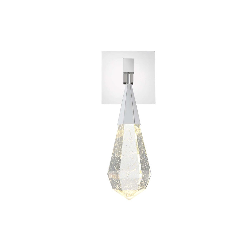 Camargo 5 inch Crystal Wall Sconce in Chrome, Chrome
