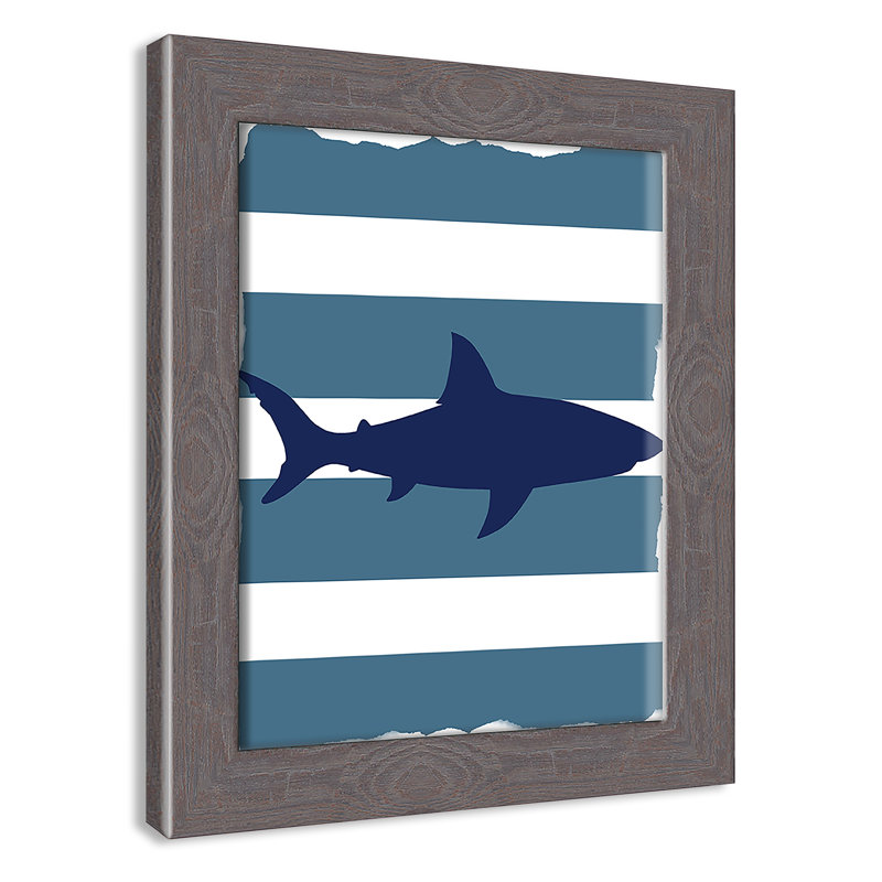 Wild One 1' Wall Decal, 10" H x 8" W x 0.6" D, Grey Woodgrain Flat Framed