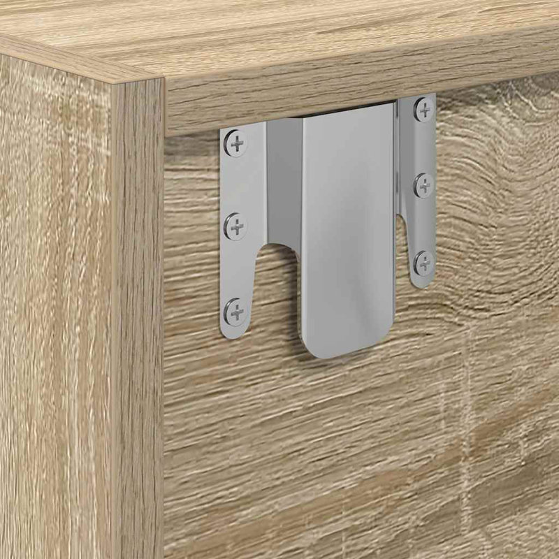TV Cabinets 2 Pcs 80X31x25.5 Cm Engineered Wood, Sonoma Oak, 80 cm