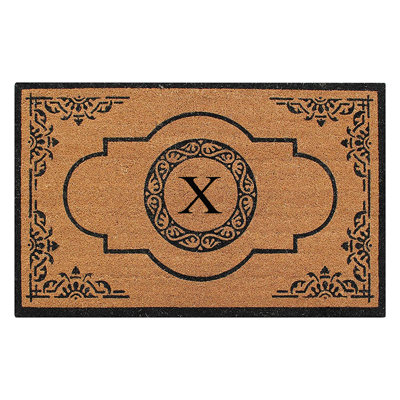 Stephengould Monogrammed Coir Doormat 30"x48" - Anti-shed Treated Large Front Door Mat