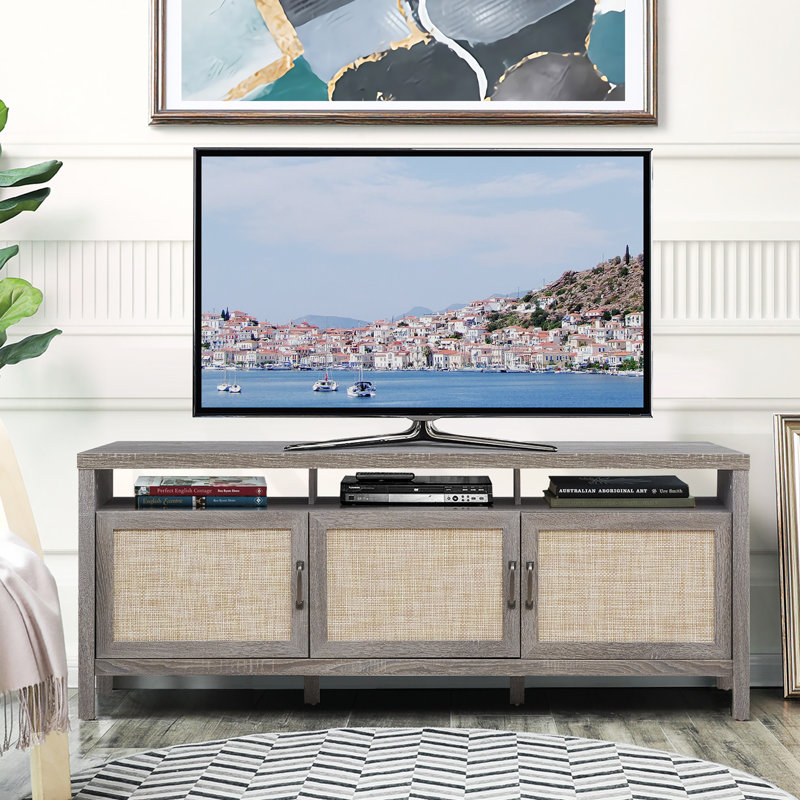 Adma Unfinished Entertainment Center for TVs up to 65", Gray