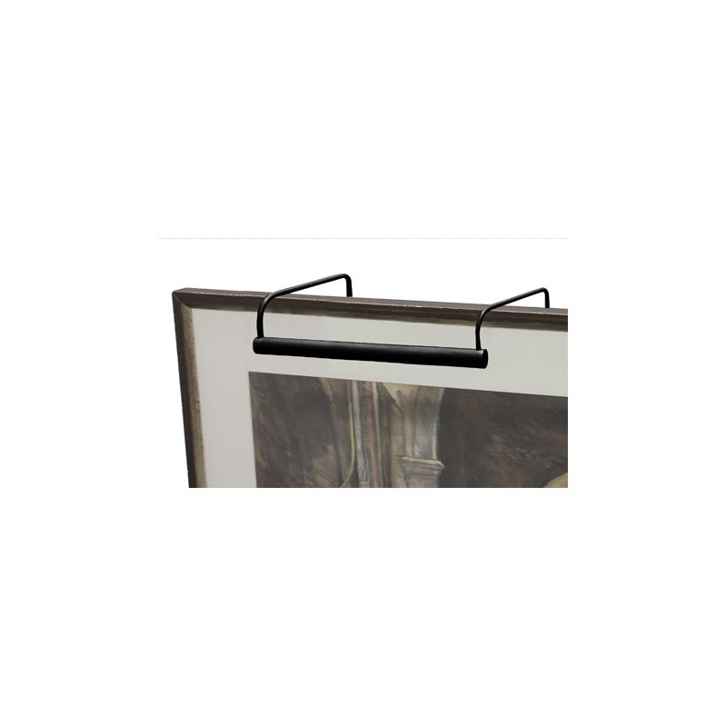 Frame Mounted Picture Light, 7.5" H x 11" W x 8" D, Black
