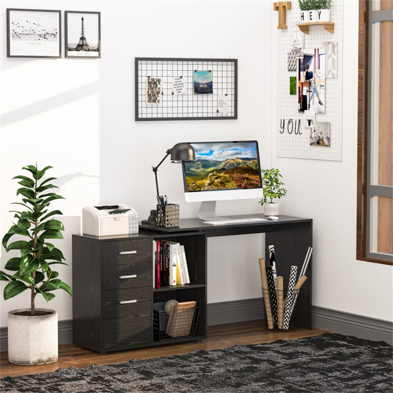 Jamora 162cm Wide 2 -Drawer File Cabinet, Black