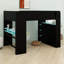 Lit superposé avec bureau à hauteur réglable-262888563