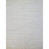 Hand Knotted Area Rug in White And Cream