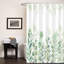 Ensemble de rideau de douche floral Odermatt + crochets