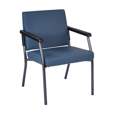 Pavi Vinyl Seat Waiting Room Chair with Metal Frame