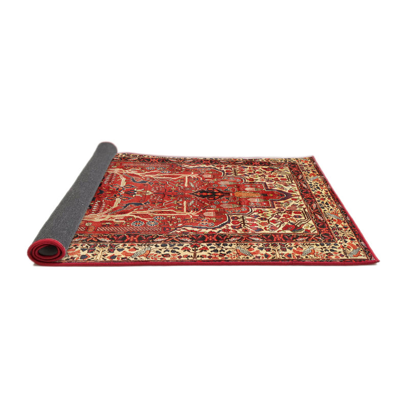 Tapis oriental marron / crème, Rond 8 pi