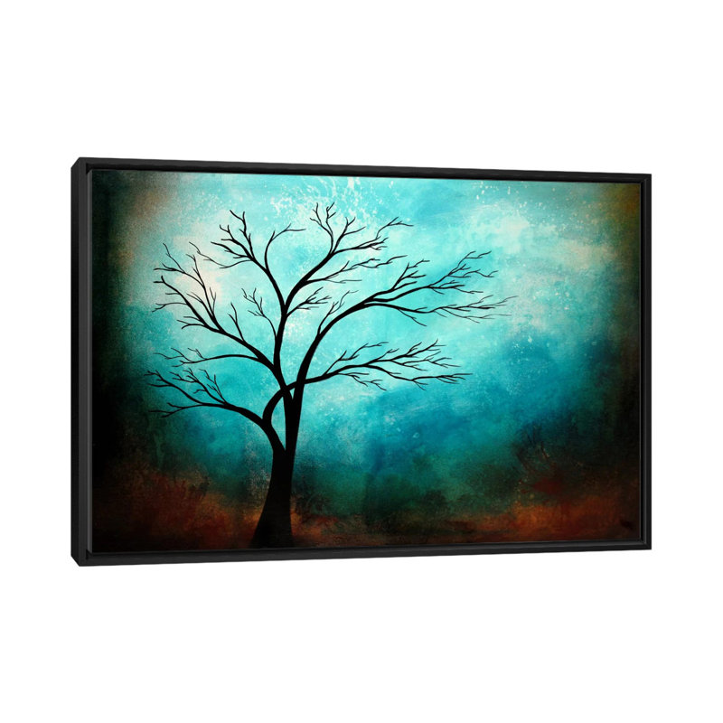 «Breath» par Heather Offord - impression sur toile tendue, H 18 po x l 26 po x P 1,5 po, Toile avec cadre noir, Pas de tapis