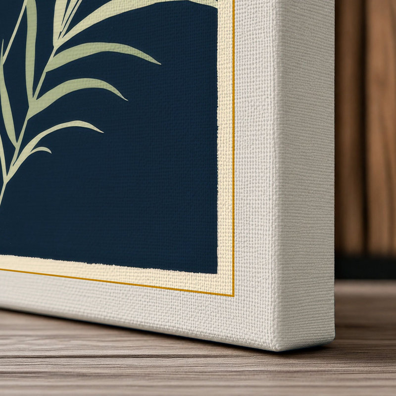 Classical Carnation Study Botanical - Wrapped Canvas, 36x24 - 91.4 x 61.0 cm, Cream Border
