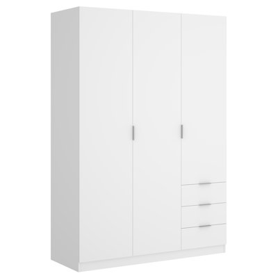 Alaziah 3 Door Manufactured Wood Wardrobe
