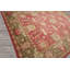 Wool Oriental Area Rug in Raspberry/Sage/Peach/Moss