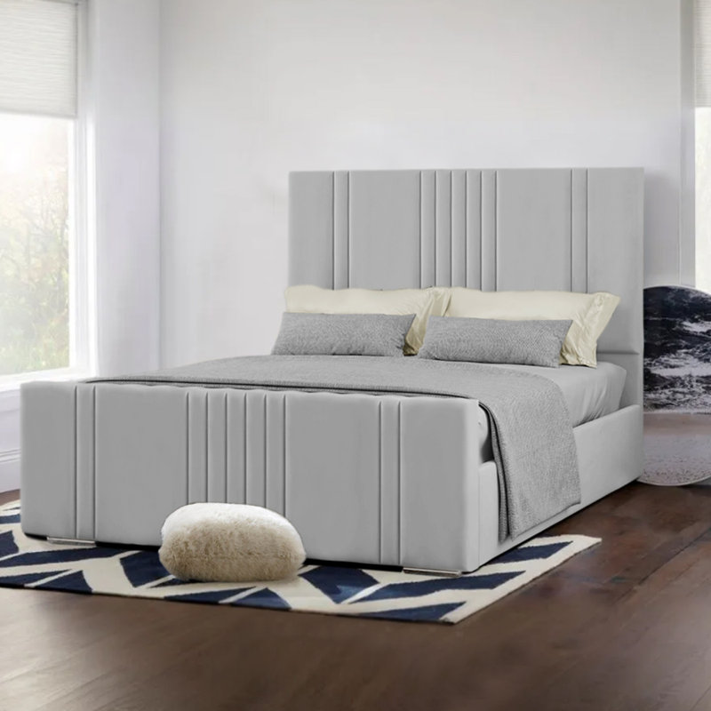 Upholstered Bed, Ice Silver, Kingsize (5')