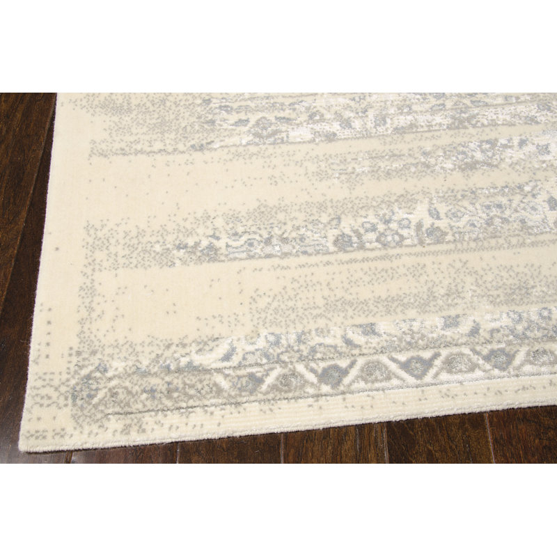 Bourgault Viscose Abstract Indoor Rug, Rectangle 3'5" x 5'5"