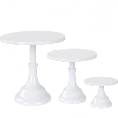 3-Piece Metal Cake Stand Set (8/10/12")