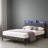 Mesum Fabric Upholstered Frame with LED Lights-1488729391