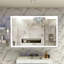 Miroir mural de salle de bain surdimensionné 60X40 pouces