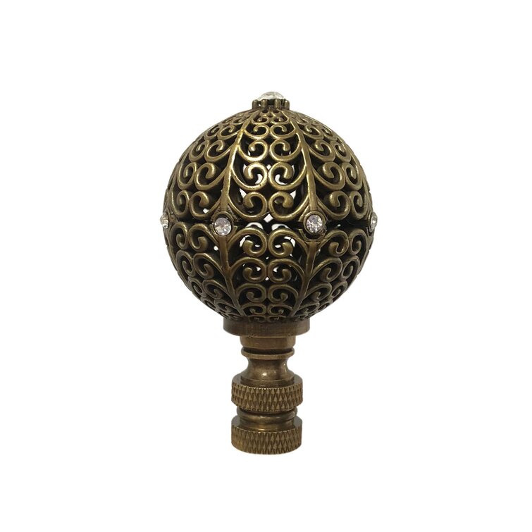 Royal Designs, Inc. Pine Cone Design Finial for Lamp Shade, F