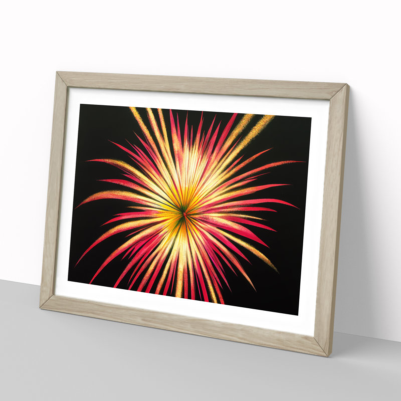 Glowing Fireworks - Framed Print