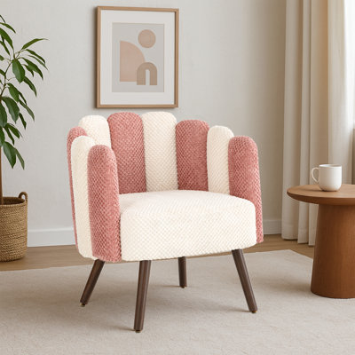  Chaise d'appoint rembourrée Petal