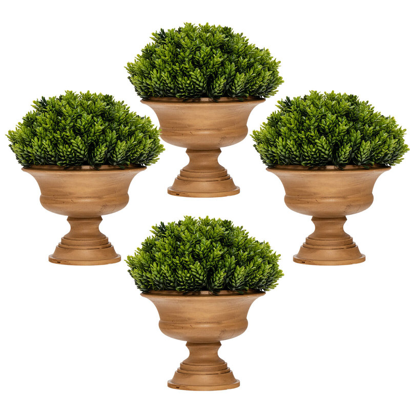 11'' Faux Cypress Topiary in Pot