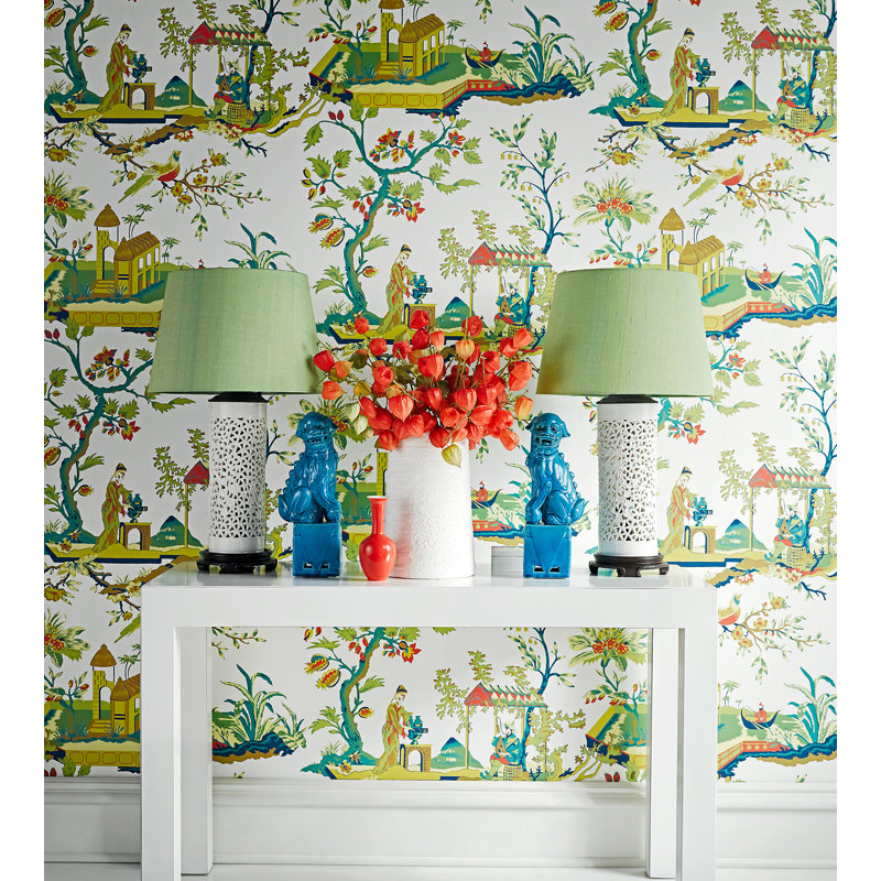 Botanica Animal Print Wallpaper Roll, Jade