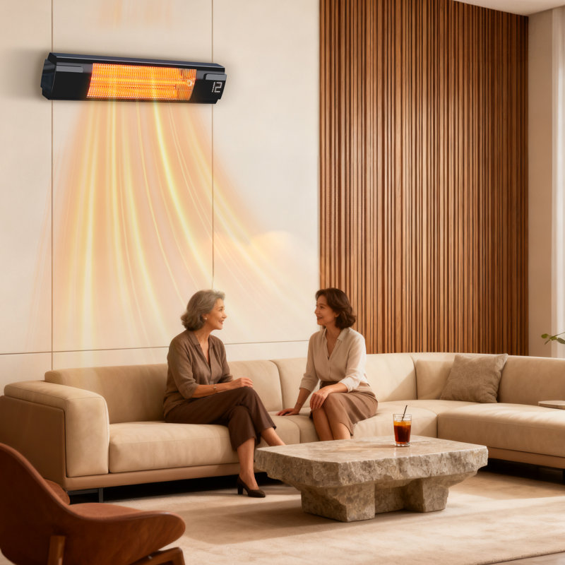 Electric Ceiling Mounted Patio Heater Max To 1500 Watt Heater