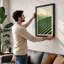 Fields at Horizon Mid-Century - Framed Print-35684978-35684876