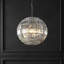 Lustre sphérique unique et remarquable à 5 lumières avec accents de cristal Chinetta