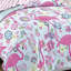  Pink Microfiber Reversible Comforter Set-1210939039