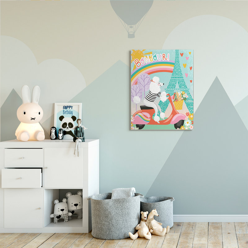 Tour à canons Bonjour Eifel, H 40 po x l 30 po x P 1,5 po, Toile tendue